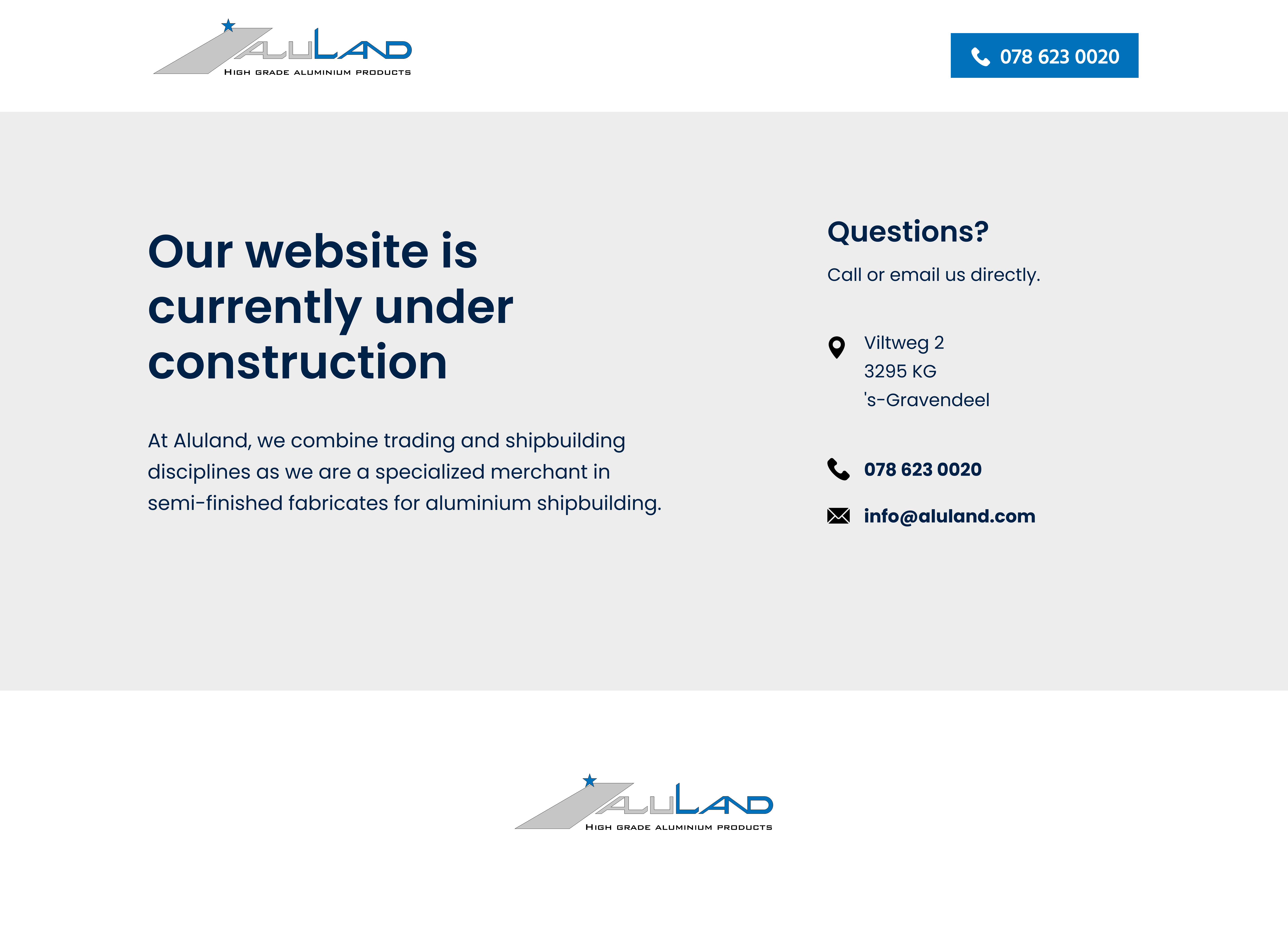 Aluland - website under construction